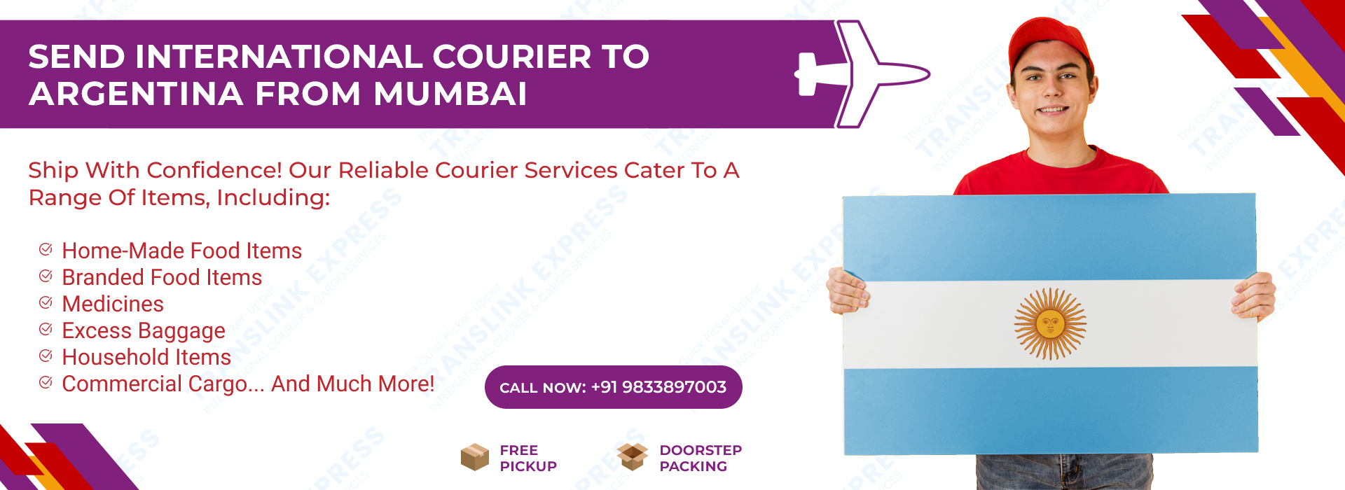 Courier to Argentina From Mumbai